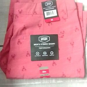 Mens Sz:32 Hybrid Red Lobster Shorts